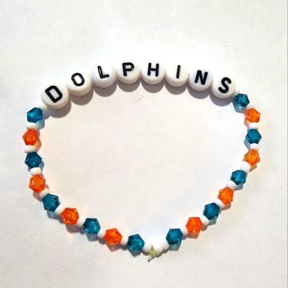 Miami Dolphins NFL Custom Bracelet - Picture 1 of 2